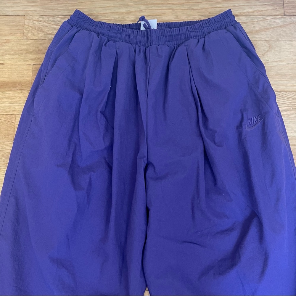 Vintage Nike Track Pants Joggers 90’s Purple Sweatpants With Drawstring - Picture 2 of 10